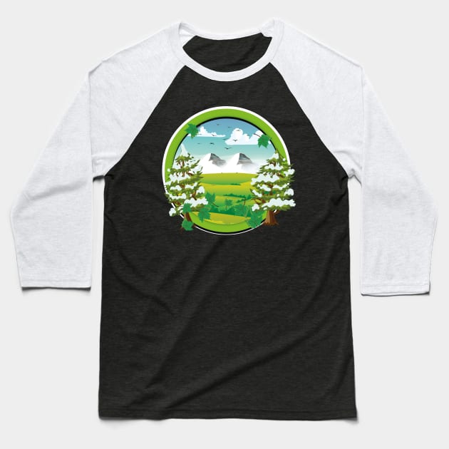 Mother Nature Baseball T-Shirt by nickemporium1